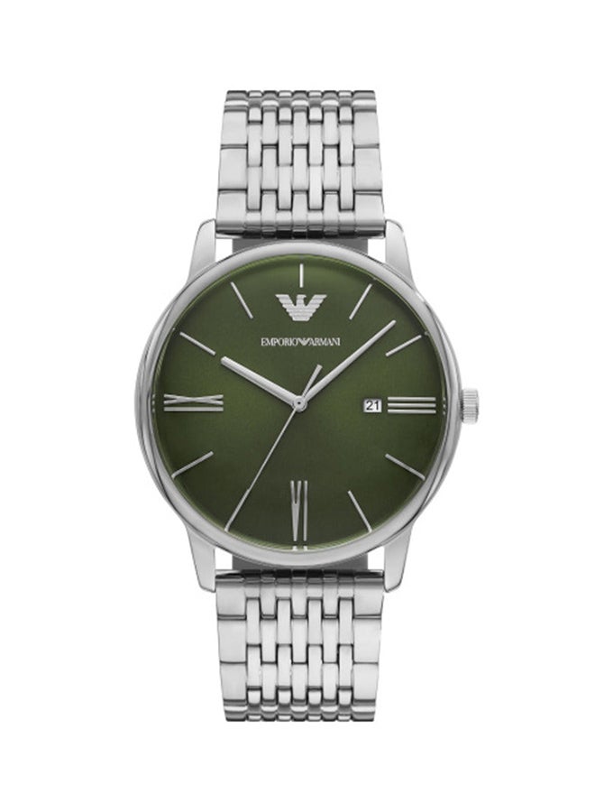 EMPORIO ARMANI Unisex Analog Round Stainless Steel Wrist Watch - Image 1